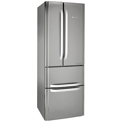 Hotpoint FFU4DX Fridge Freezer, A+ Rated, 70cm Wide, Stainless Steel/Silver Hotpoint FFU4DX Fridge Freezer, A+ Rated, 70cm Wide, Stainless Steel/Silver